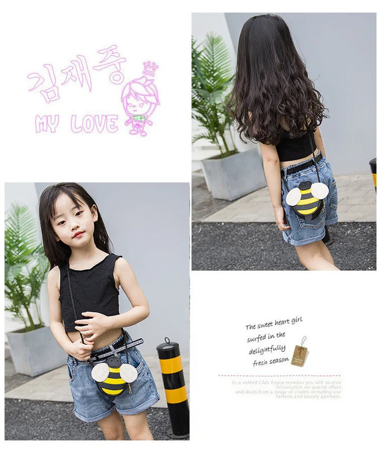 Cartoon Cute Kids Mini Bags for Toddler Bee / Ladybug / Snail Crossbody Bag Adorable Baby Children's Small Handbags Gift