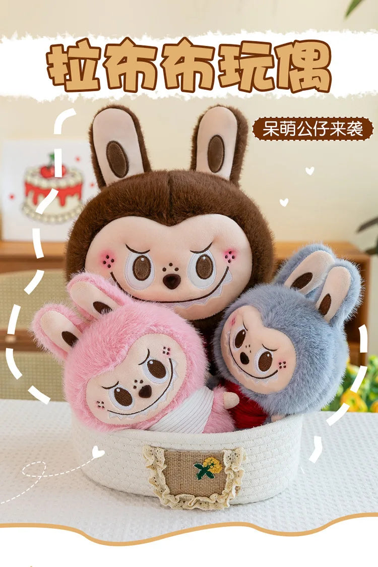 Rabbit Labubu Plush Toy Cartoon Cute Doll Cloth Doll Childrens Accompany Sleeping Soft Plush Pillow Doll Birthday Gift Kids Toys