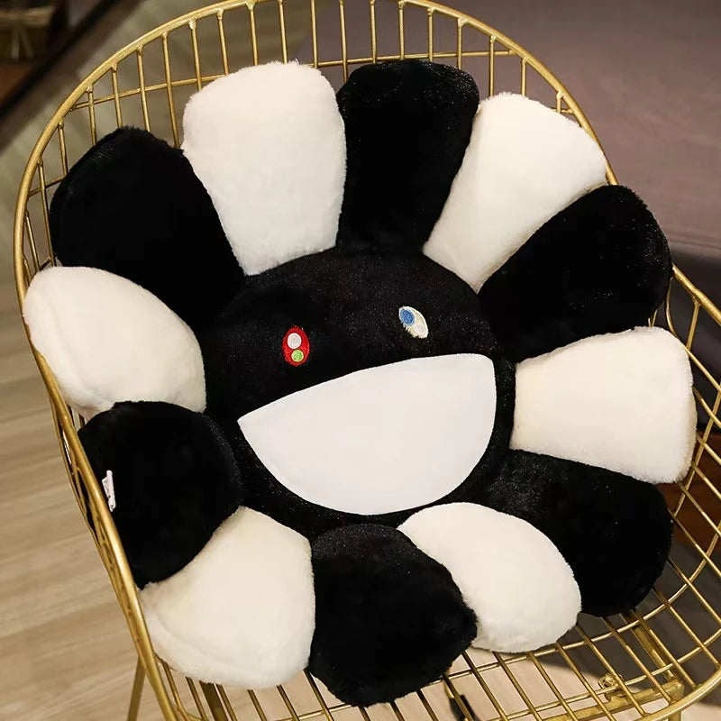 40/60cm Sunflower Plush Pillow Soft Plush Flower Pillow Plant Mat Sofa Bed Sleep Back Pillow Kawaii Room Decor Gifts