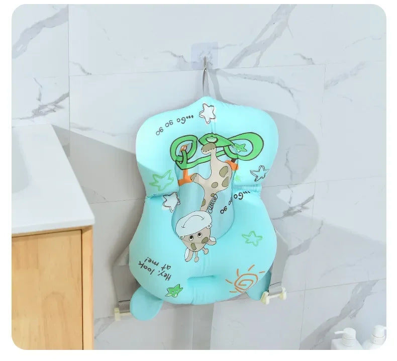 Baby Bathtub Bath Seat Support Mat bath And Shower Air Cushion Bed Non-Slip Bathtub Mat Newborn Bebe Safety Security Bath Seat