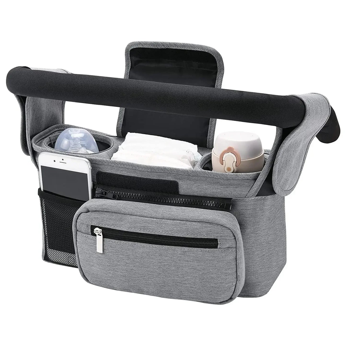 Baby Stroller Storage Bag Mummy Large Capacity Travel Hanging Bag Phone Bottle Holder Pram Diaper Bags Baby Stroller Accessories