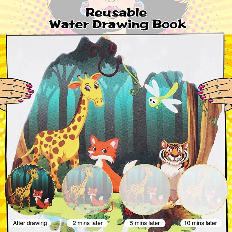 Coloring Books Baby Magic Water Book Montessori Educational Toys Children 1 Year Reusable Painting Kids Games