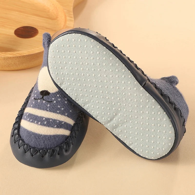 2025 New Born Baby Socks with Rubber Soles Infant Baby Girls Boys Shoes Spring Autumn Baby Floor Socks Anti Slip Soft Sole Sock