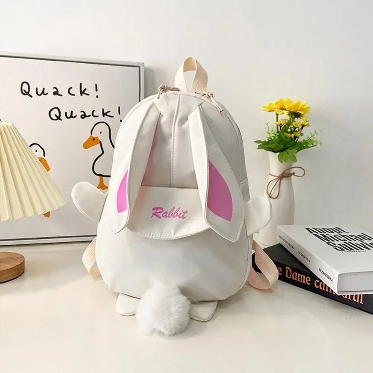 Fashion Children School Bags Bunny Portable Backpacks Kids Travel Rucksacks Cute Boys and Girls School Book Backpack Chest Bag