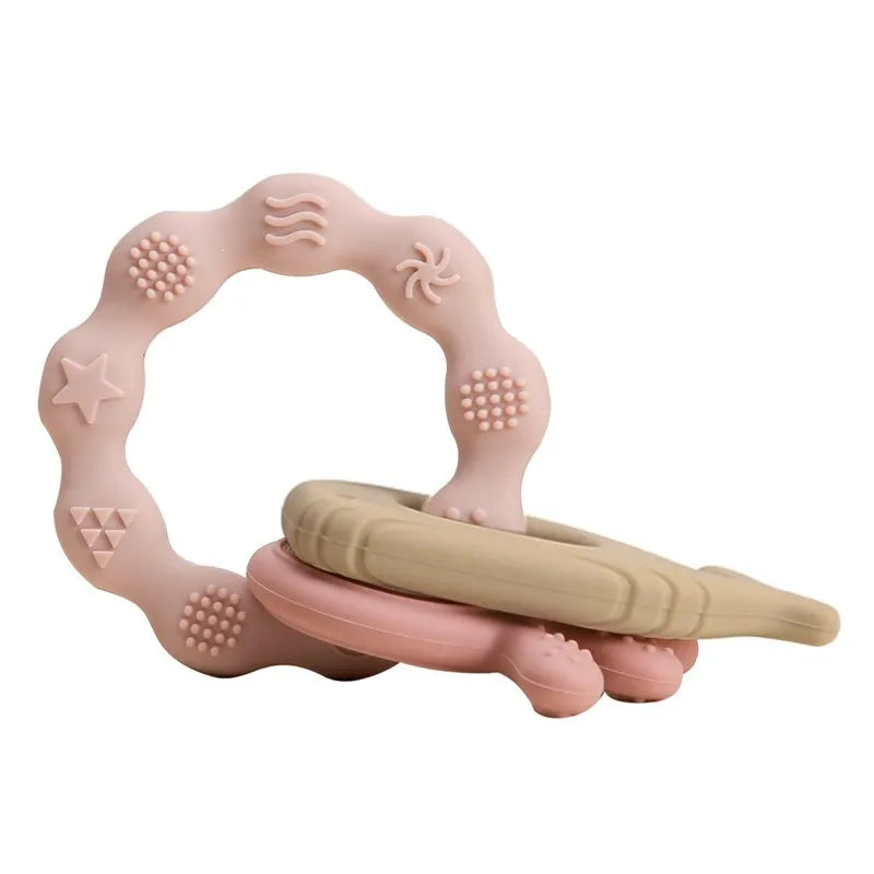 Baby Teether Gloves Kids Cartoon Bear Teething Silicone Dental Care Gums Anti-eating Hand Molar Stick BPA Free Baby Accessorie