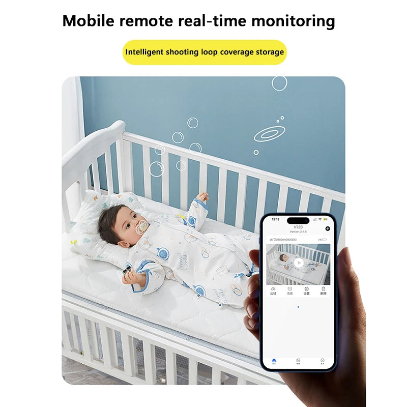 Xiaomi HD Wireless WiFi Camera Home Monitoring Baby Monitor Home Safety Security Night Vision Camera Rechargeable Camera