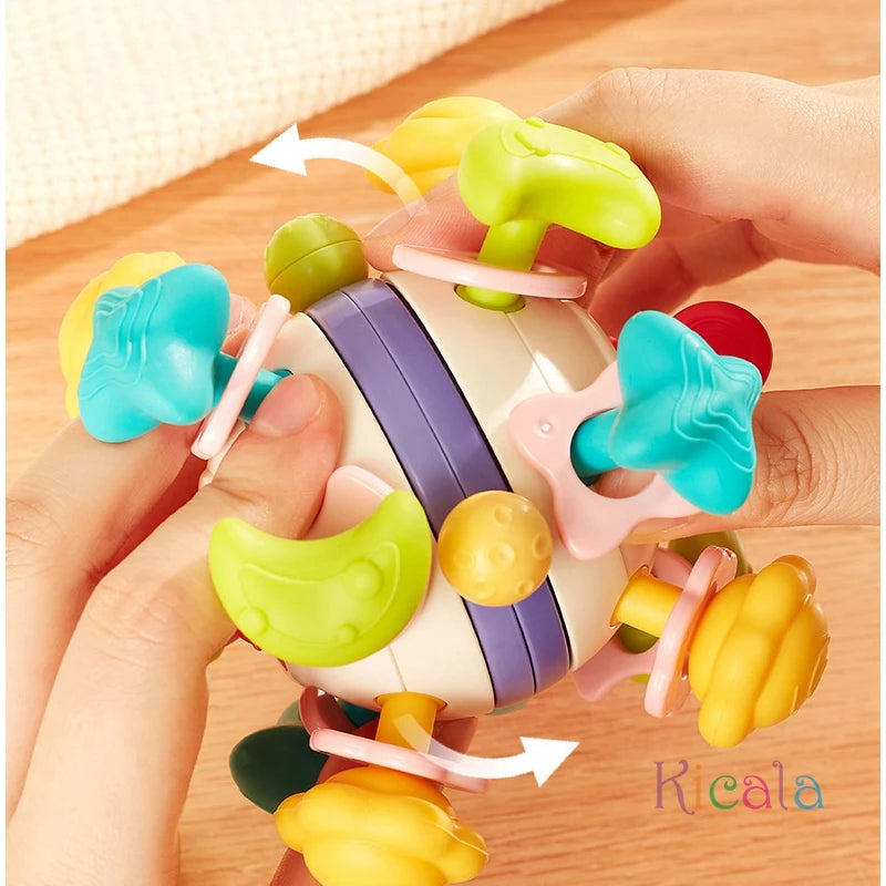 Baby Sensory Teething Toys Teethers for Babies 0 3 6 9 12 18 Months Infant Chew Rattles Toys Newborn Toddler Montessori Toy