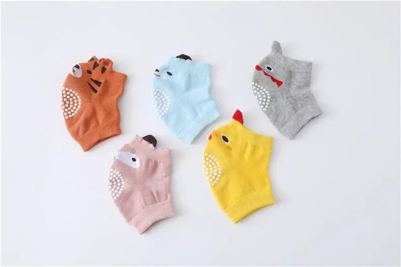 0-3 Years Cotton Baby Knee Pad Girls Boys Anti-slip Knee Pads Newborn Protector Crawling Elbow Cushion Kid Leging Kneecaps