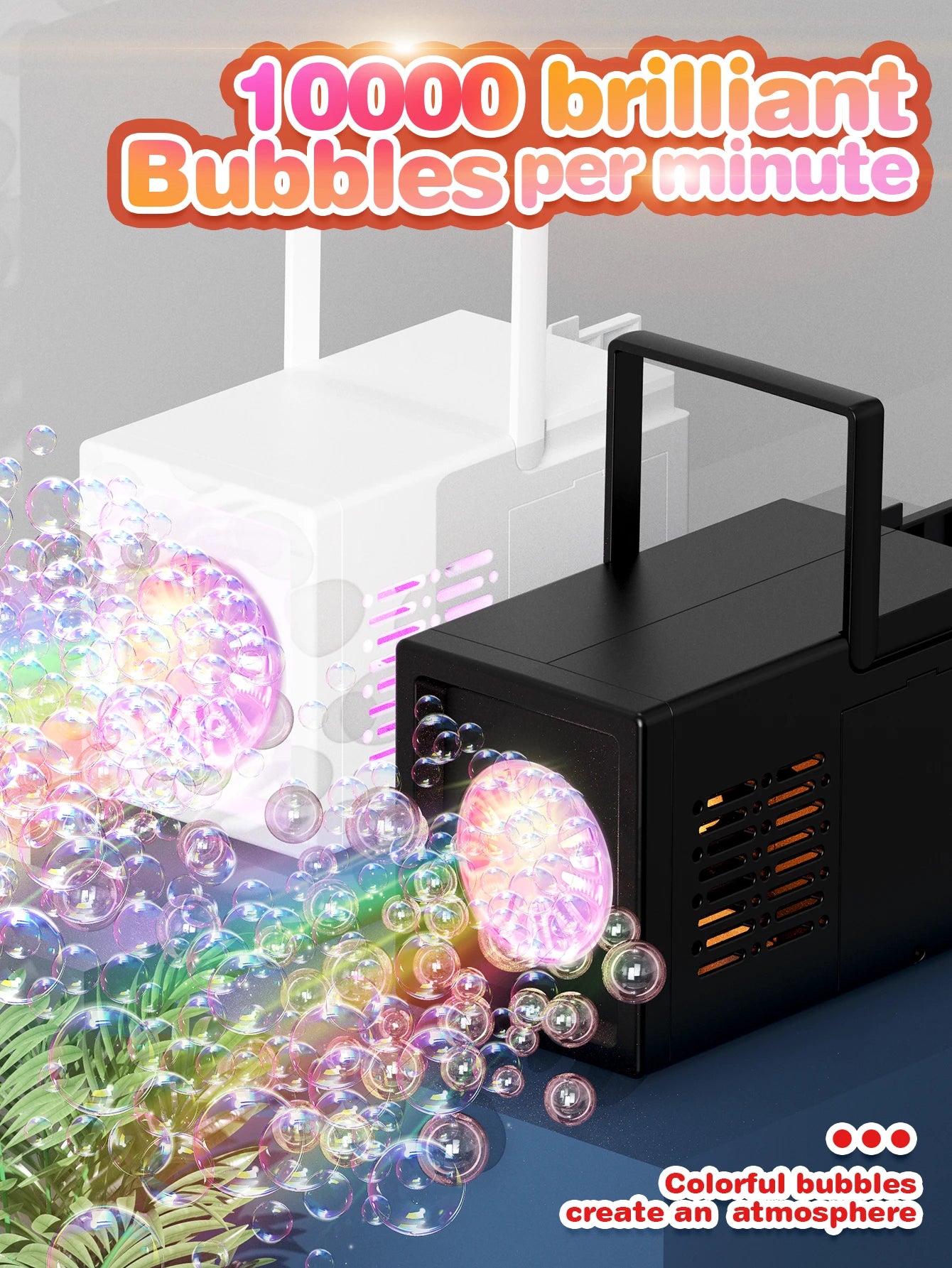 10 Hole Stage Outdoor Bubble Blowing Toy Kindergarten Handheld Small Double Hole Bubble Machine without Battery and Bubble Water