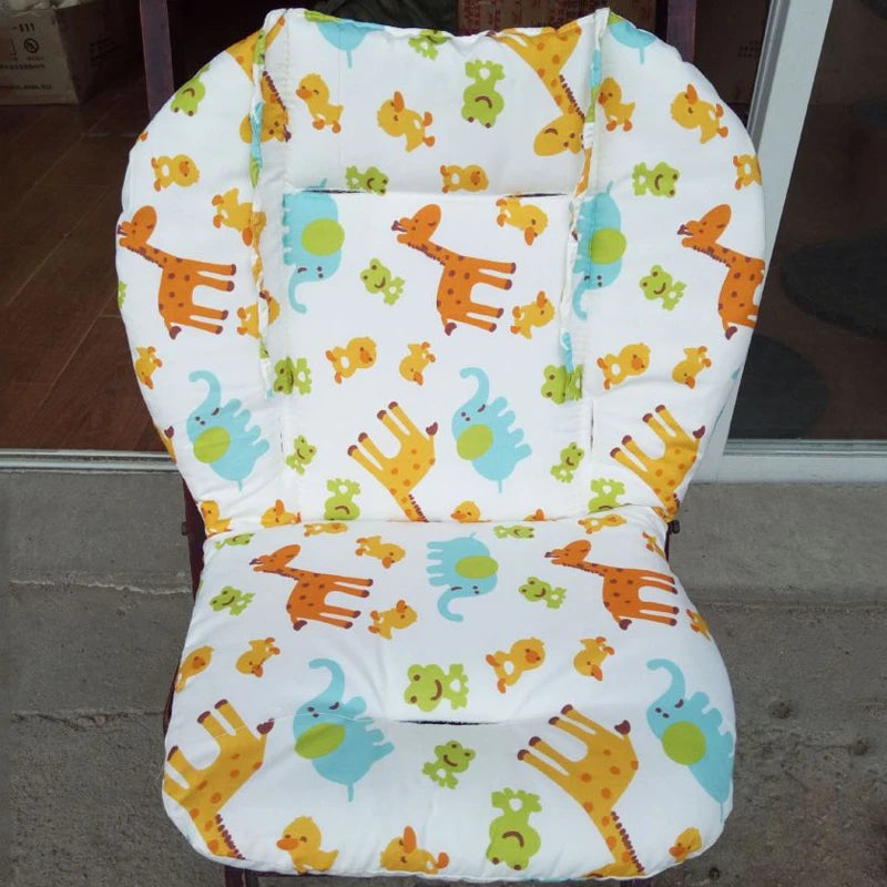 Baby Kids Highchair Cushion Pad Mat Booster Seats Cushion Pad Mat Feeding Chair Cushion Pad Stroller Cushion Mat Cotton Fabric