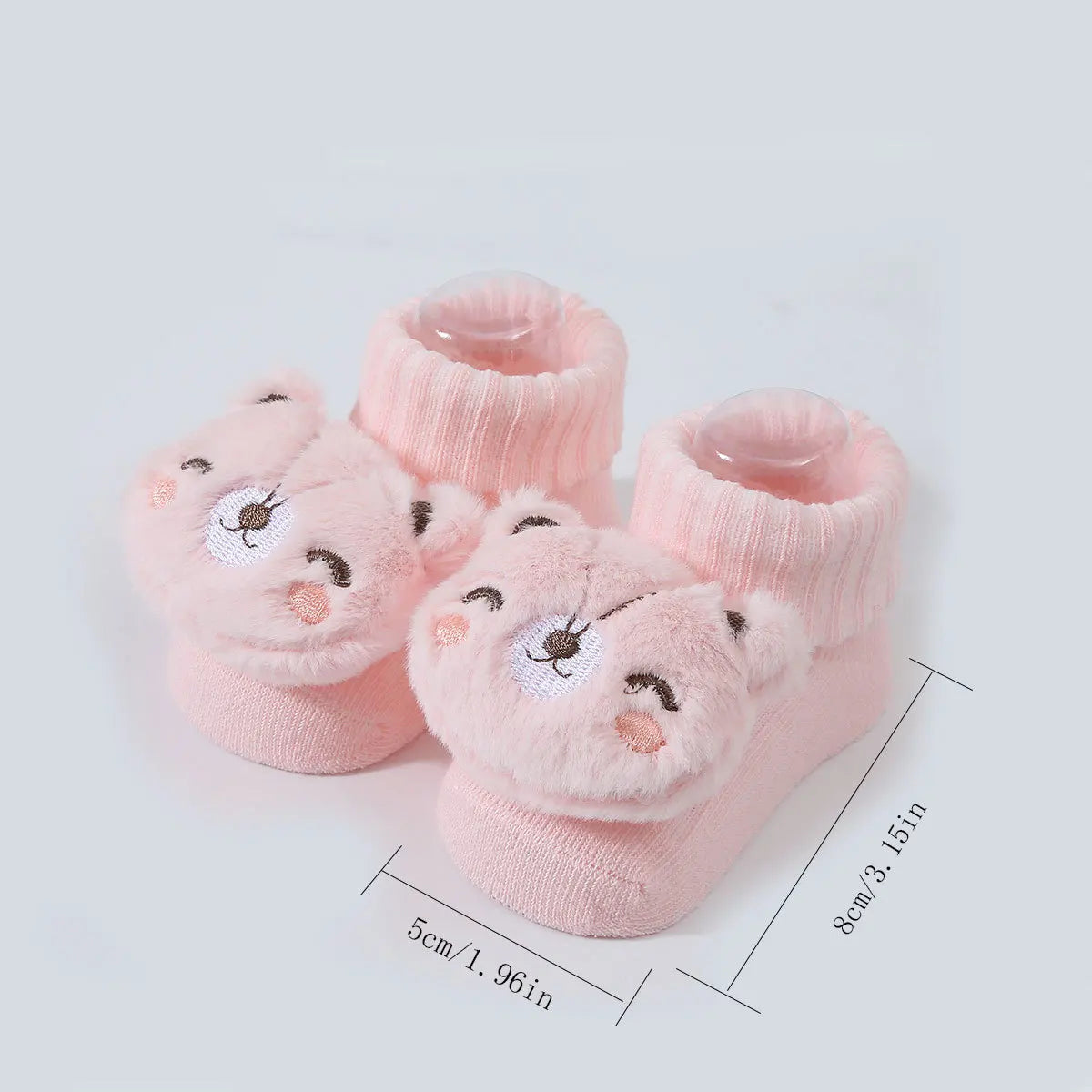 Baby Socks Spring and Autumn Soft Cotton Newborn Baby Socks in The Tube Cartoon 3D Doll Infant Boys Girls Socks 0-6 months