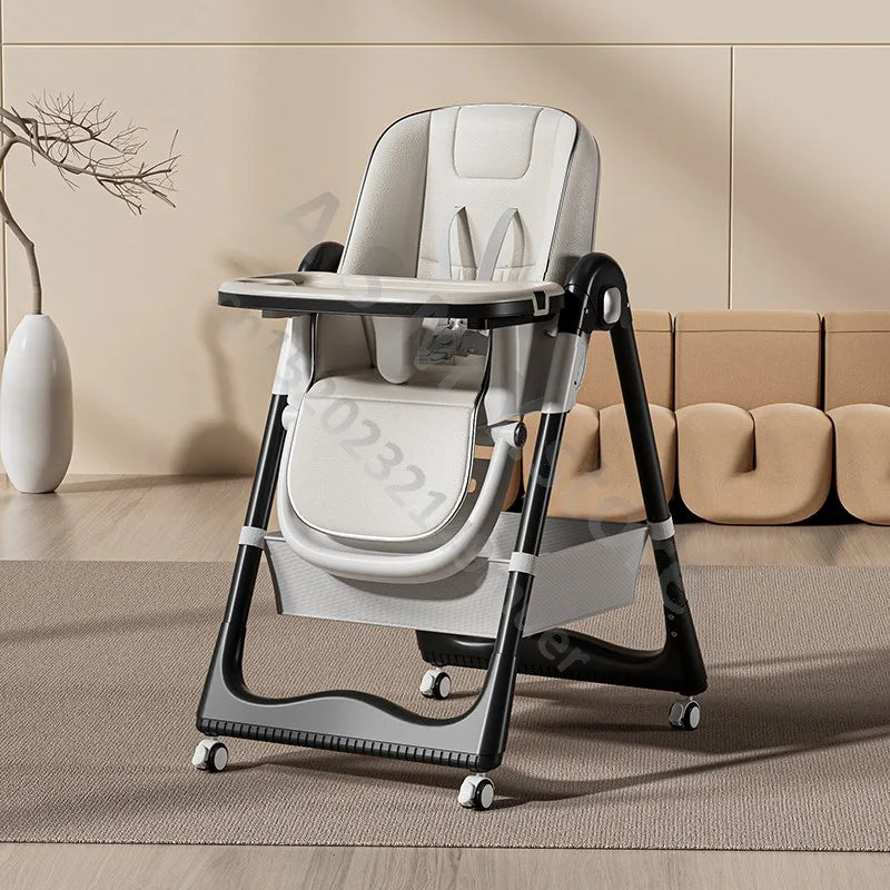 Raised baby dining chair, children's multifunctional foldable dining chair, convenient baby eating dining chair, baby recliner