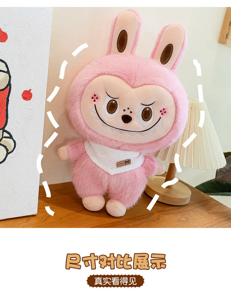 Rabbit Labubu Plush Toy Cartoon Cute Doll Cloth Doll Childrens Accompany Sleeping Soft Plush Pillow Doll Birthday Gift Kids Toys