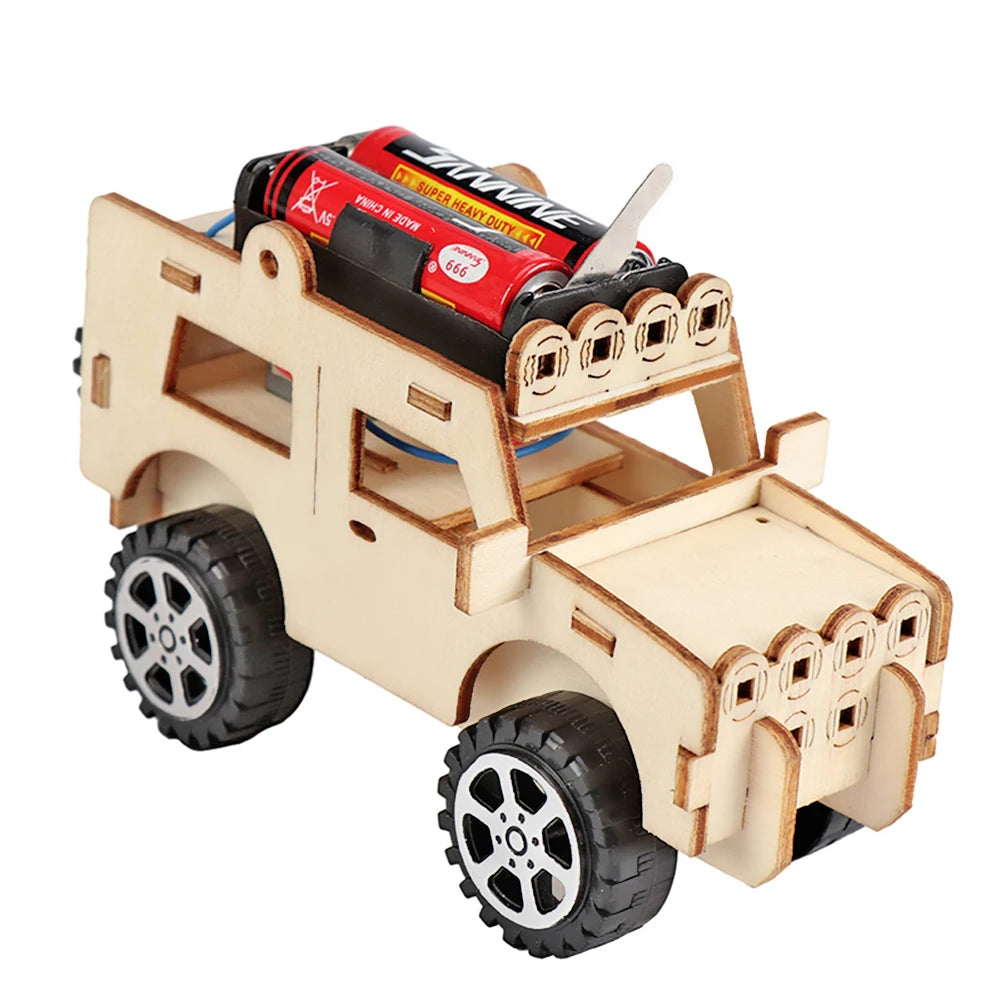 Kids DIY Science Toy Educational Scientific Experiment Puzzle Toys 3D Assemble Car Boat Model Physics School STEM Projects Kit