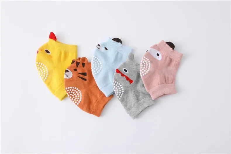0-3 Years Cotton Baby Knee Pad Girls Boys Anti-slip Knee Pads Newborn Protector Crawling Elbow Cushion Kid Leging Kneecaps