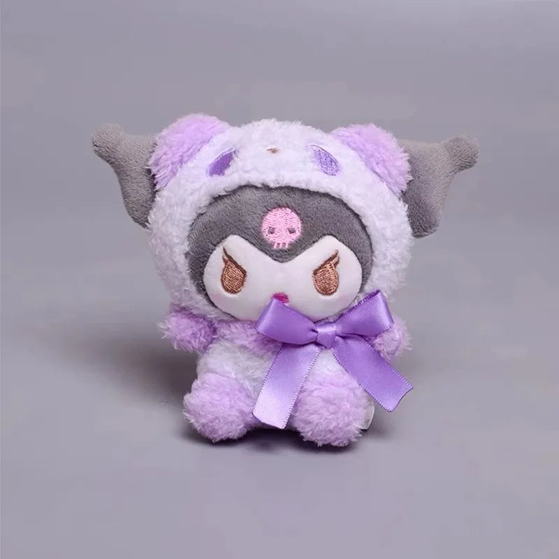 25cm Sanrio Hello Kitty Kuromi Cute Plush Toys Women Bag Anime Cartoon Cute Shoulder Backpacks Girls Christmas Birthday Gifts