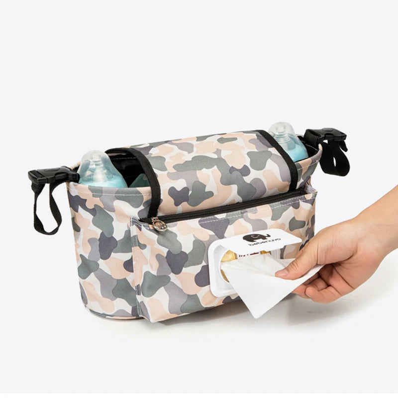 Baby Stroller Organizer Bag Waterproof Nappy Diaper Bag Travel Carriage Pram Cart Basket Hook Stroller Accessories Mummy Bag