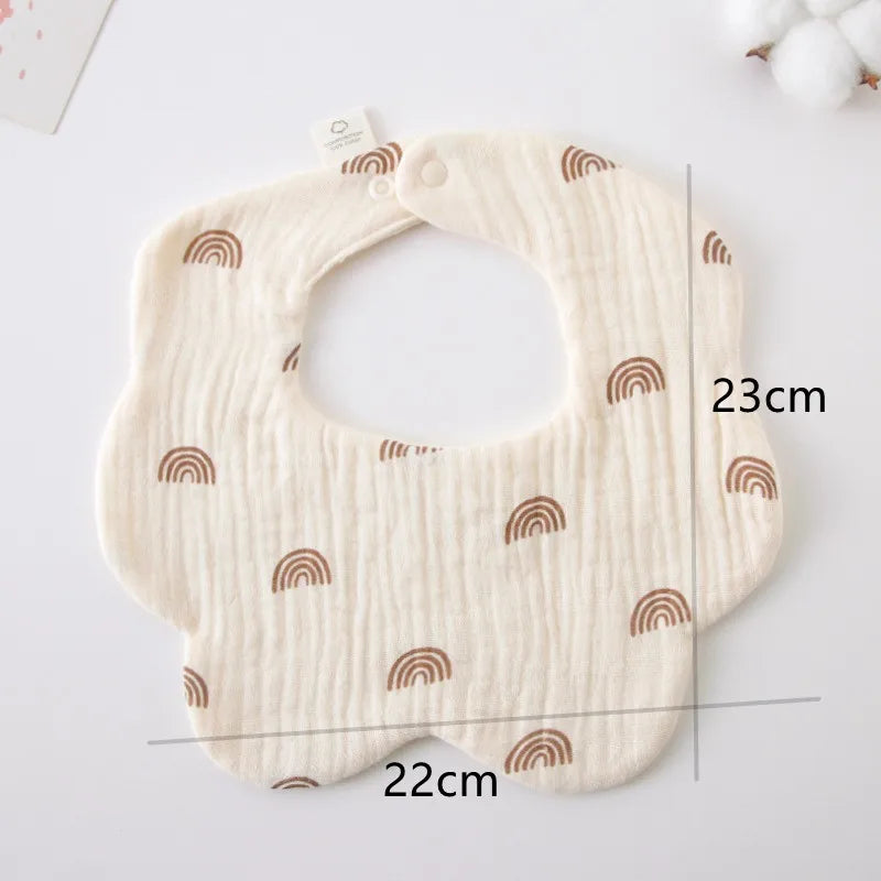 Newborn Bibs Burp Cloths For Baby Girls Boys Infants Cotton Saliva Towel Toddler Feeding Drool Bib Thickened Burp Cloths New