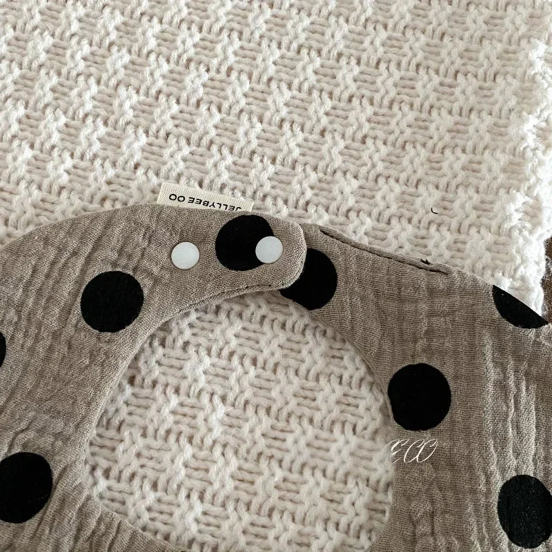 Boys and Girls Pure Cotton Candy Muslim Comfortable Saliva bib Baby Solid Lace Saliva Towel Saliva Towel Baby Supplies
