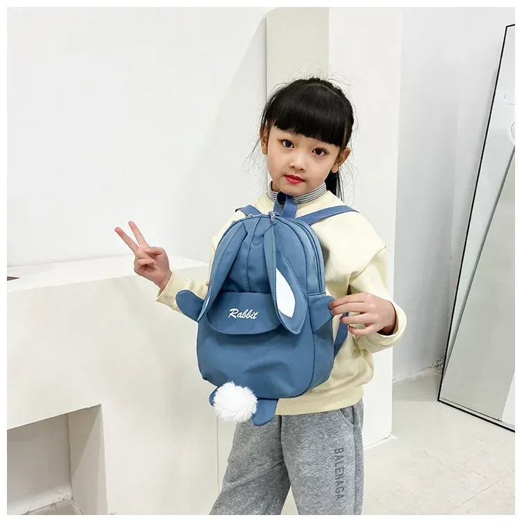 Fashion Children School Bags Bunny Portable Backpacks Kids Travel Rucksacks Cute Boys and Girls School Book Backpack Chest Bag