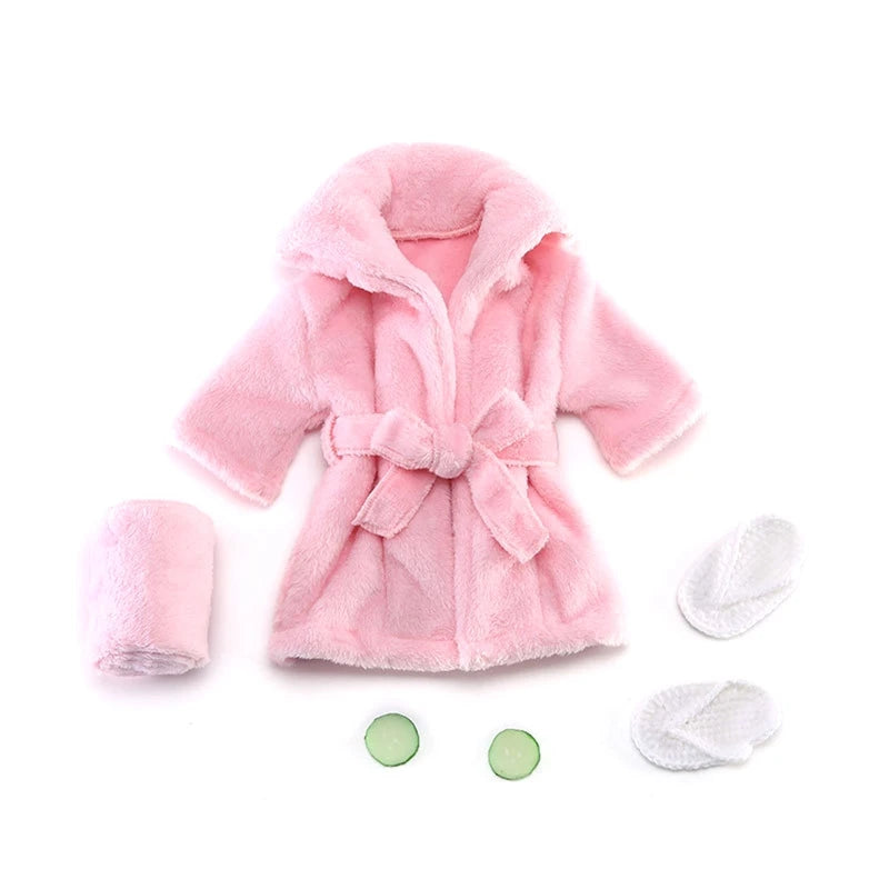Baby Posing Costume Newborn Bathrobe Towel Set & Cucumber Slices Photo Prop