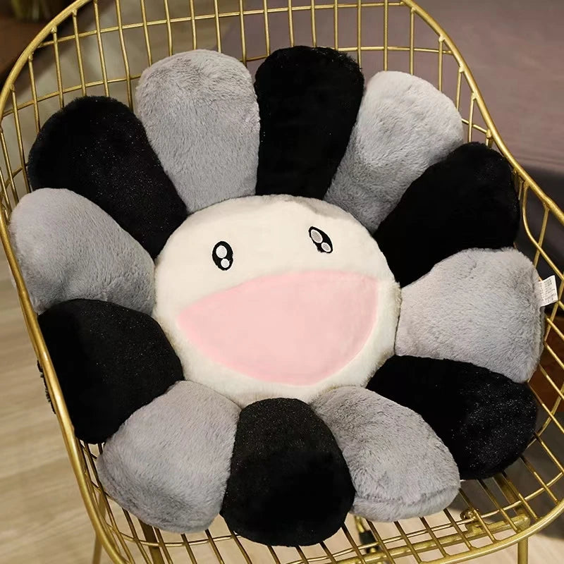 40/60cm Sunflower Plush Pillow Soft Plush Flower Pillow Plant Mat Sofa Bed Sleep Back Pillow Kawaii Room Decor Gifts