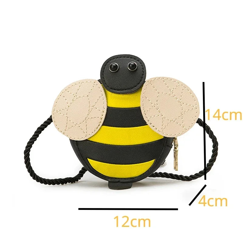Cartoon Cute Kids Mini Bags for Toddler Bee / Ladybug / Snail Crossbody Bag Adorable Baby Children's Small Handbags Gift