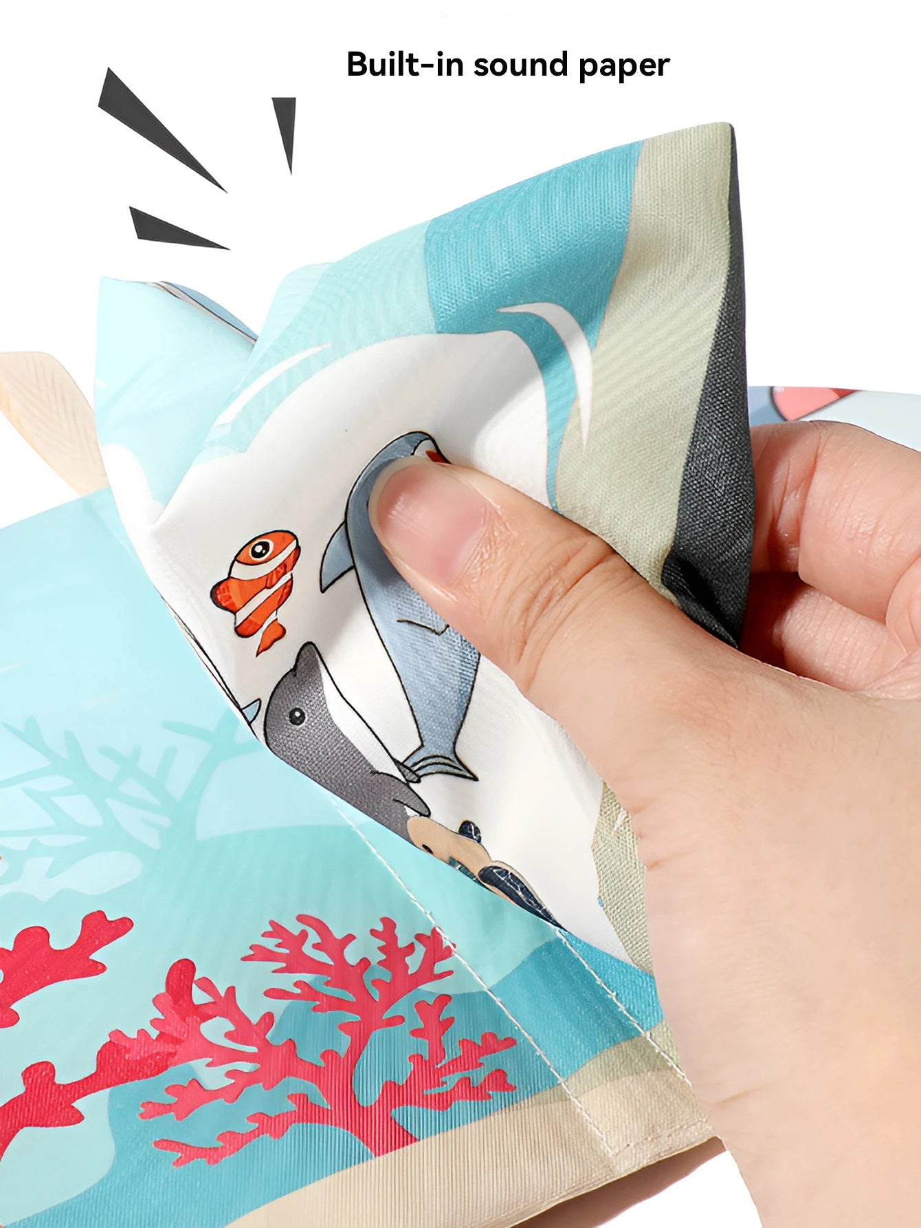 Children's tear book baby cloth book toy picture matching can tear paste repeatedly tear paste cloth art