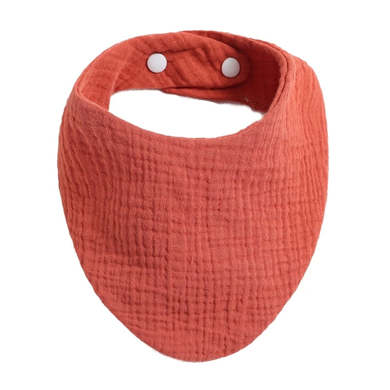 Baby Infant Cotton Bib Solid Color Scarf Feeding Saliva Towel Bandana Burp Cloth Boy Girl Babies Accessories Newborn