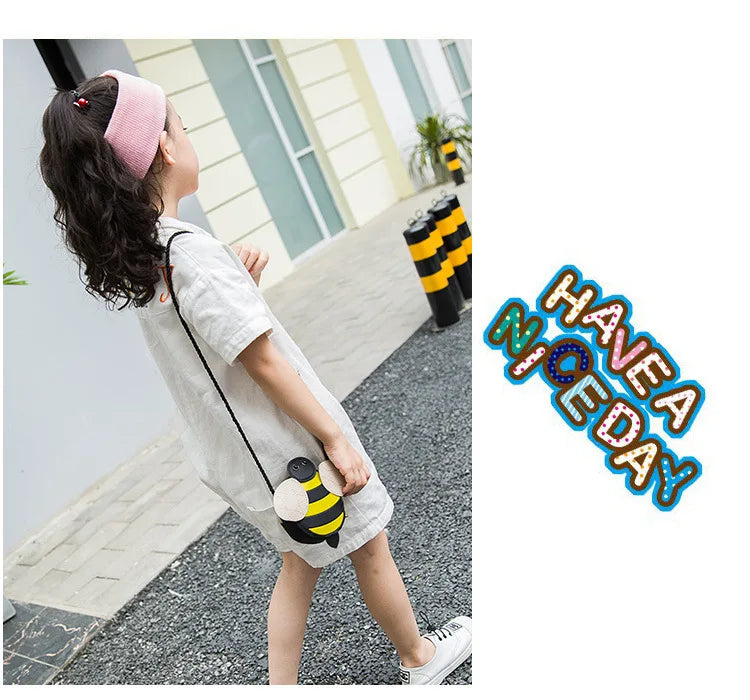 Cartoon Cute Kids Mini Bags for Toddler Bee / Ladybug / Snail Crossbody Bag Adorable Baby Children's Small Handbags Gift