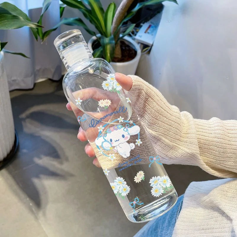 Hello Kitty High Capacity Water Bottle Fashion Sport Bottle Portable Travel Bottles Outdoor Fitness Sport Drinking Bottle Child