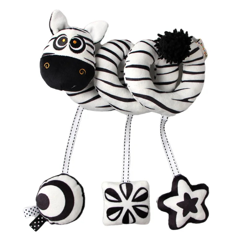 Car Seat Toys Infant Color Elephant Stroller Stretch Spiral Activity Baby Hanging Toys for Crib Mobile Newborn Sensory Toy Gifts