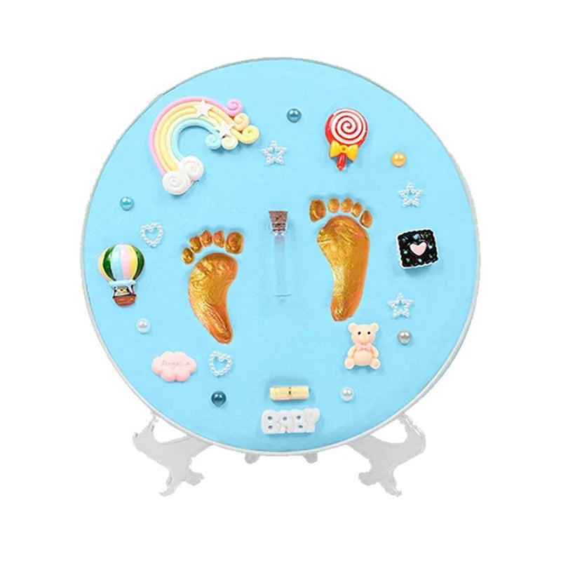 Clay DIY Baby Hand & Footprint Kit Keepsake Handprint Ornament Personalized Newborn Shower Registry Gifts for New Mom Parents