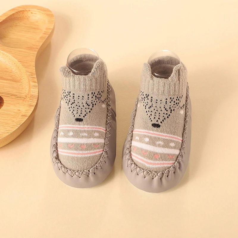 2025 New Born Baby Socks with Rubber Soles Infant Baby Girls Boys Shoes Spring Autumn Baby Floor Socks Anti Slip Soft Sole Sock