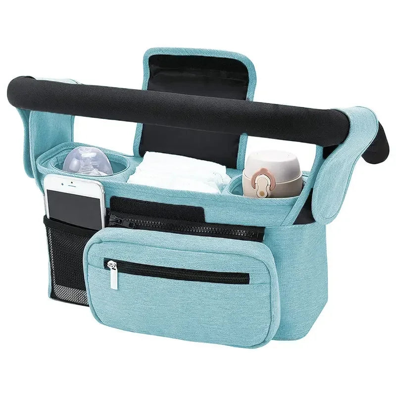 Baby Stroller Storage Bag Mummy Large Capacity Travel Hanging Bag Phone Bottle Holder Pram Diaper Bags Baby Stroller Accessories