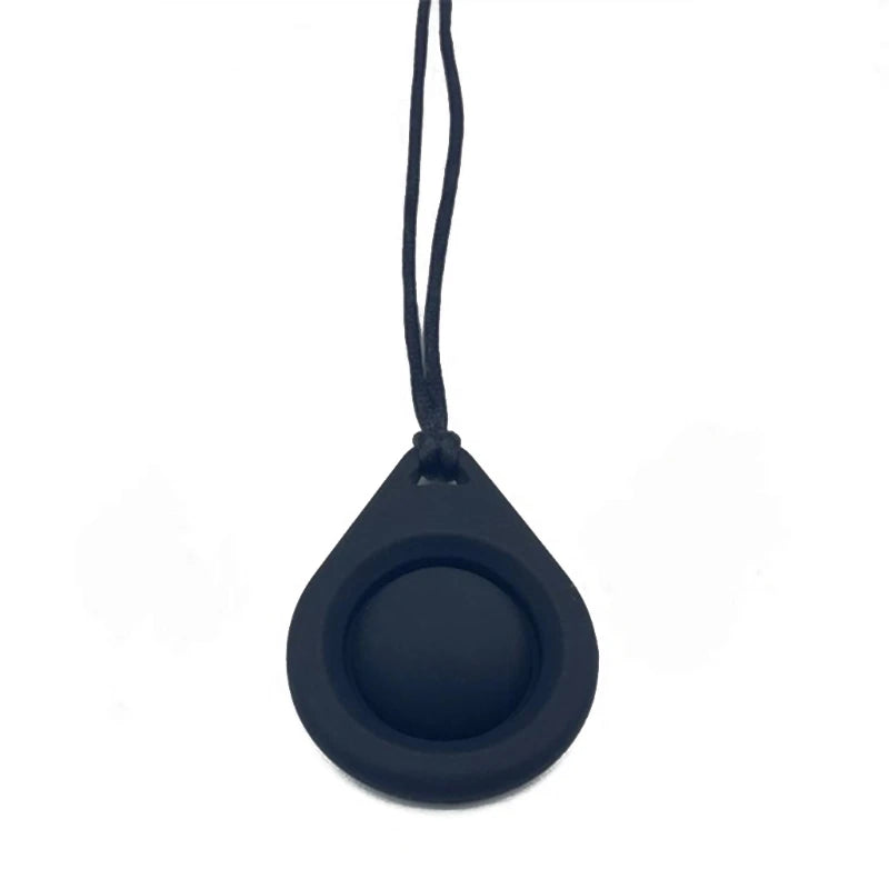Baby Silicone Teether Kids Chew Necklace Sensory Chewy Pendant Teething Toys for Autism ADHD Special Needs