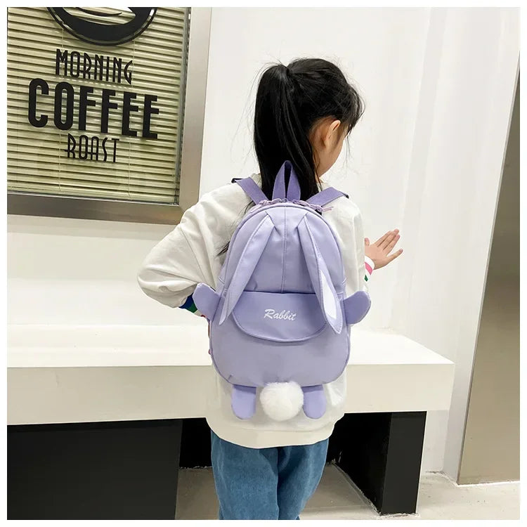 Fashion Children School Bags Bunny Portable Backpacks Kids Travel Rucksacks Cute Boys and Girls School Book Backpack Chest Bag