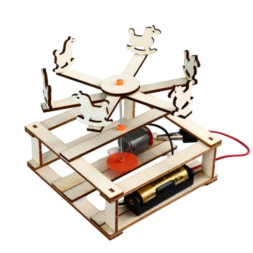 Kids DIY Science Toy Educational Scientific Experiment Puzzle Toys 3D Assemble Car Boat Model Physics School STEM Projects Kit