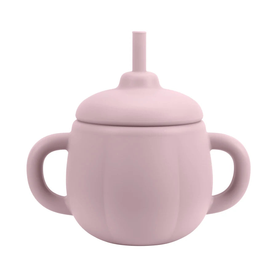 1PCS Baby Silicone Straw Cup BPA Free Portable Storage Snack Container Feeding Cup Kids Learning Drink Cup Water Bottle