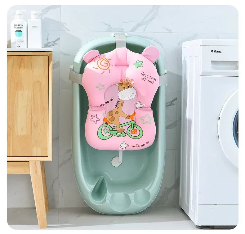 Baby Bathtub Bath Seat Support Mat bath And Shower Air Cushion Bed Non-Slip Bathtub Mat Newborn Bebe Safety Security Bath Seat