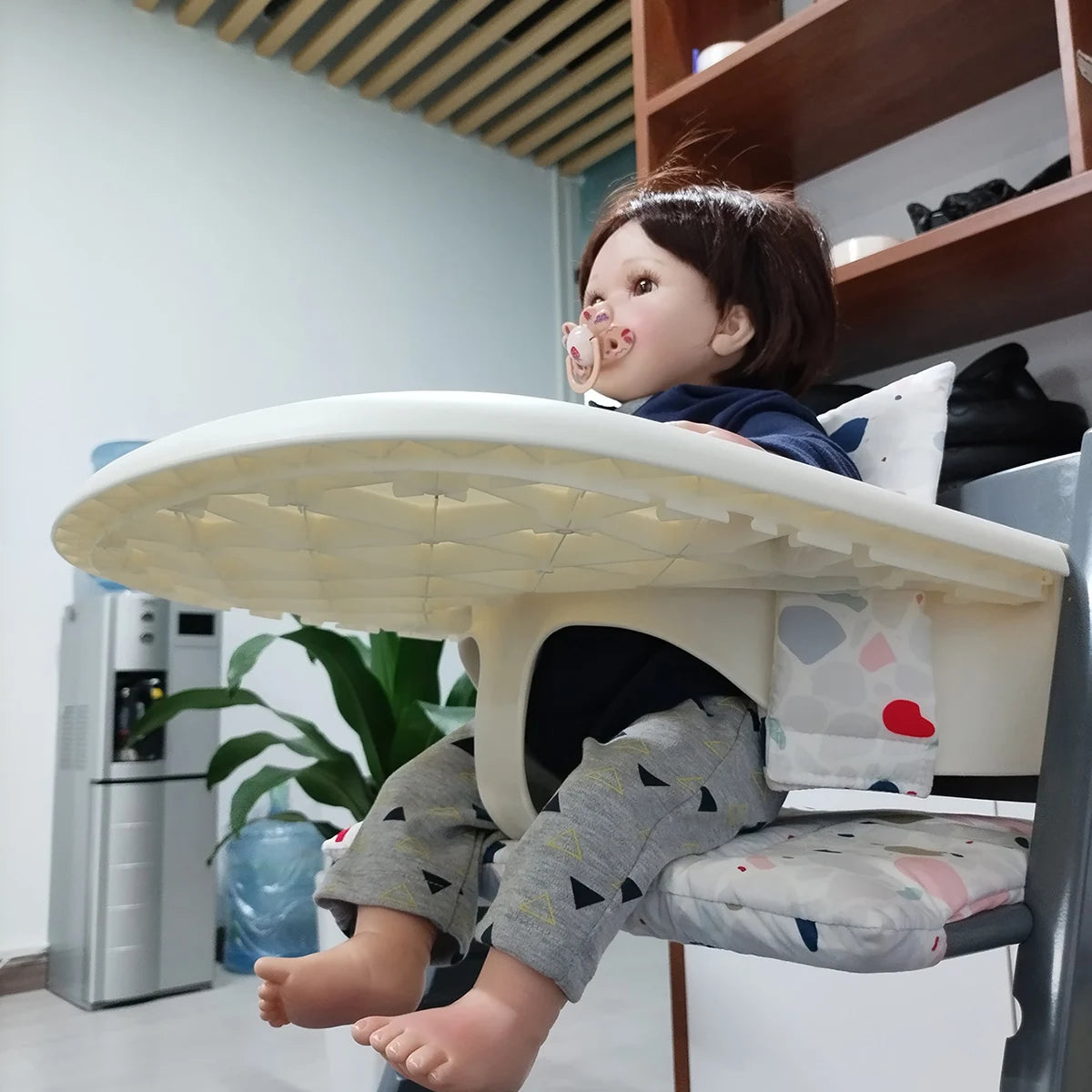 Baby Snack Tray For Stokke Tripp Trapp Highchair Seat Plate or Toy Tray Storage Rack Vacuum Adsorption Bebe Accessories