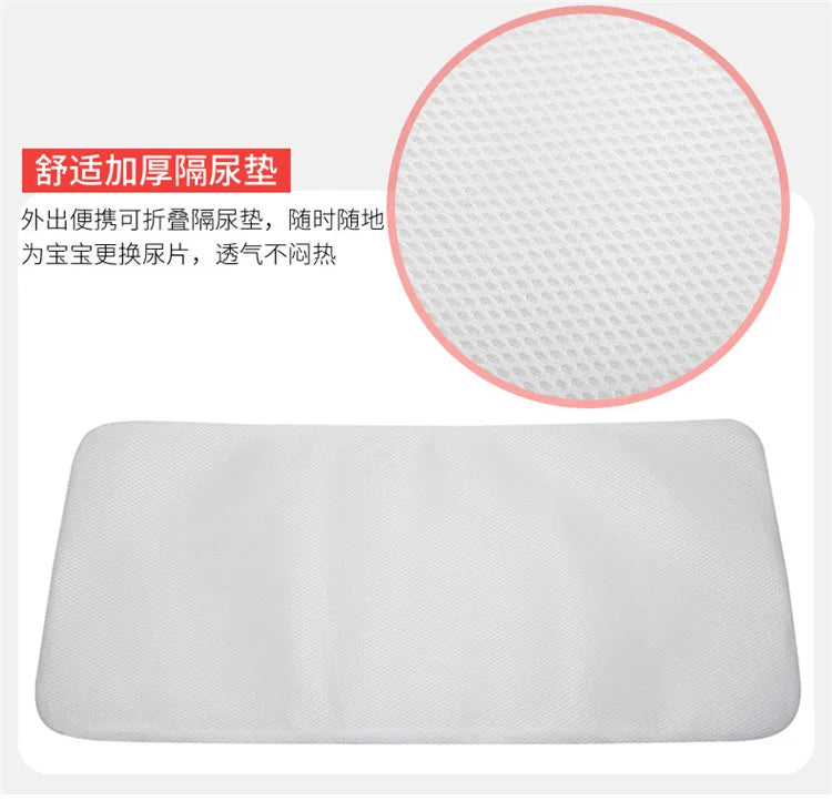 Mummy Backpack With Foldable Crib Soft Mattress Multifunctional Mommy Bags Baby Bottle Insulation Storage Bags Diaper Organizer