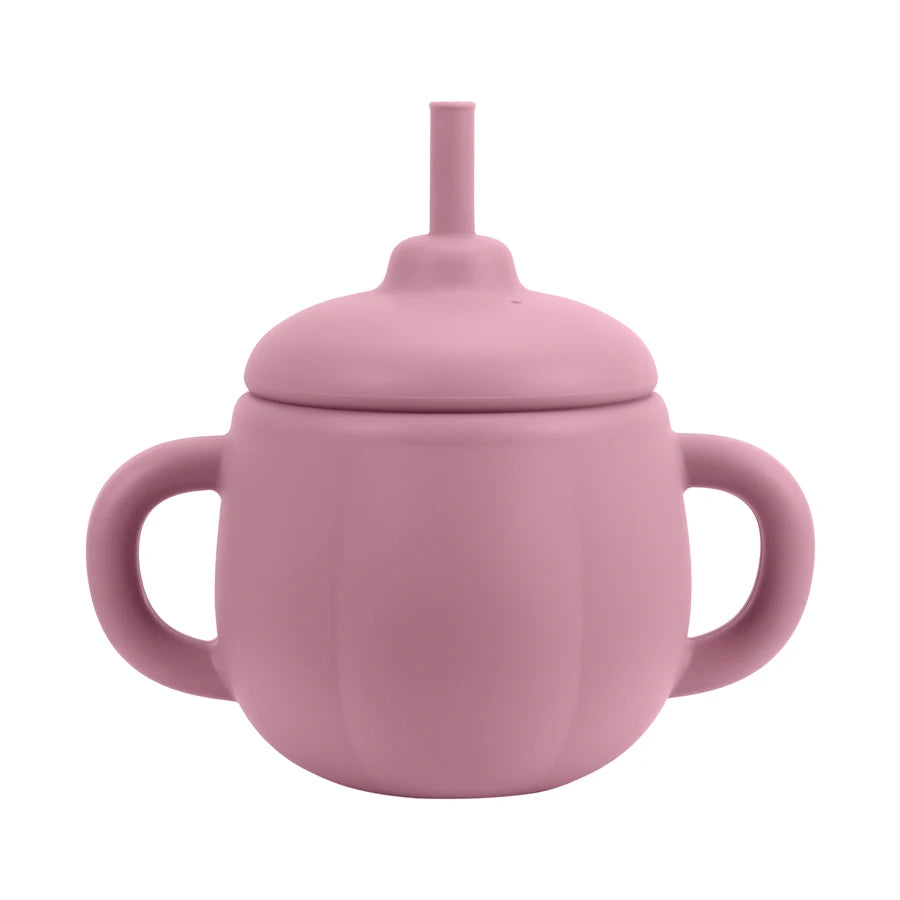 1PCS Baby Silicone Straw Cup BPA Free Portable Storage Snack Container Feeding Cup Kids Learning Drink Cup Water Bottle