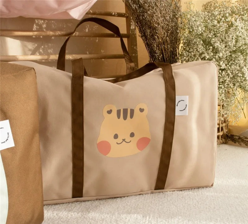 Large Capacity Mommy Bag for Maternity Hospital Bag Kindergarten Quilt Storage Bag Diaper Baby Items Organizer Travel Bag