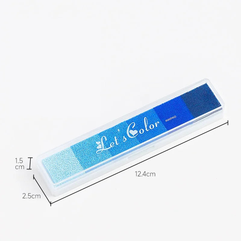 Journamm Finger Painting Kit Drawing Stencils Colorful Inkpad DIY Scrapbooking Creative Stationery Paint Tool School Supplies