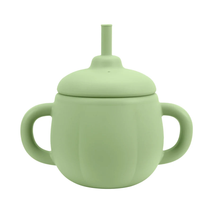 1PCS Baby Silicone Straw Cup BPA Free Portable Storage Snack Container Feeding Cup Kids Learning Drink Cup Water Bottle