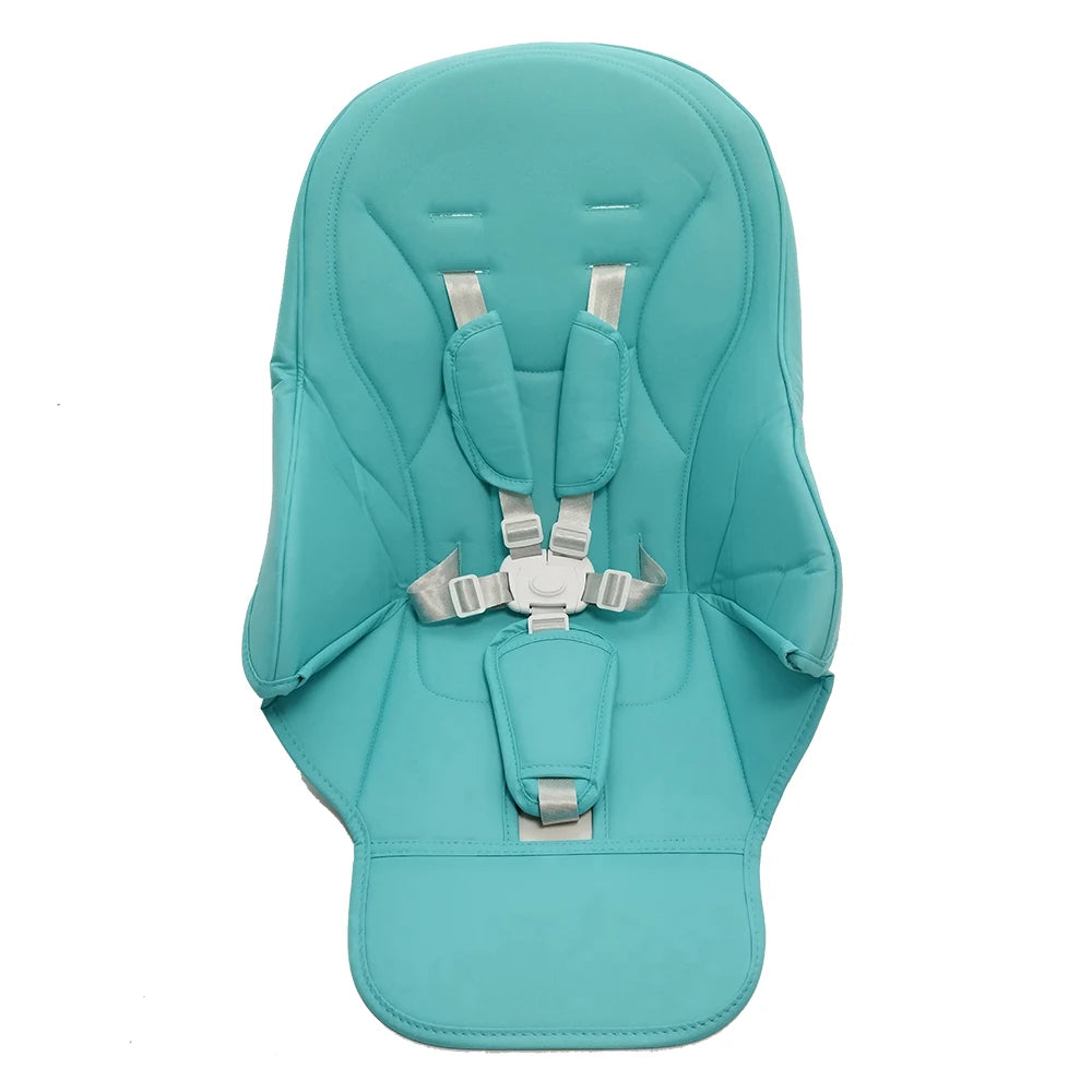 Seat Cushion For Peg perego Siesta Prima Pappa Zero3 High Chair PU Leather With Safety Belt Shoulder Crotch PAD DIY Replace Part