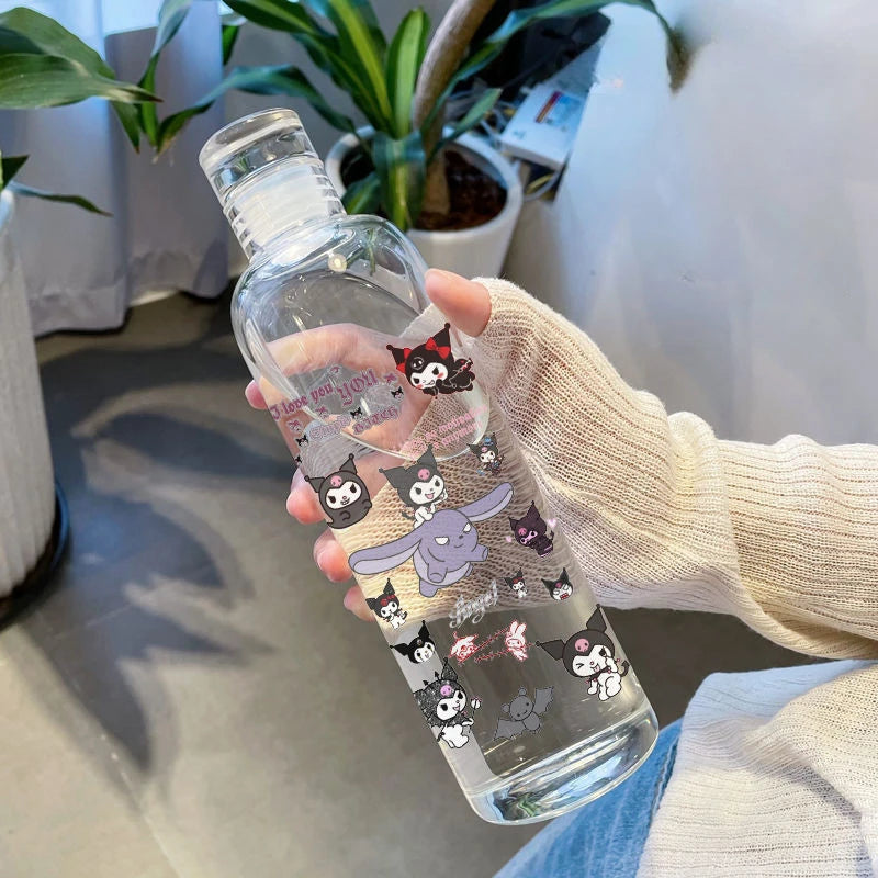 Hello Kitty High Capacity Water Bottle Fashion Sport Bottle Portable Travel Bottles Outdoor Fitness Sport Drinking Bottle Child