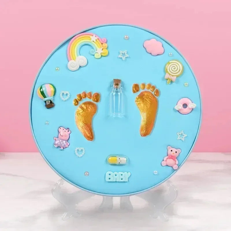 Clay DIY Baby Hand & Footprint Kit Keepsake Handprint Ornament Personalized Newborn Shower Registry Gifts for New Mom Parents