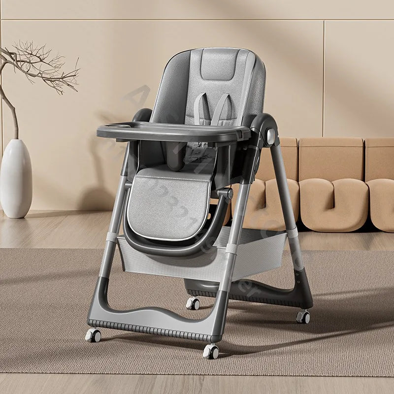 Raised baby dining chair, children's multifunctional foldable dining chair, convenient baby eating dining chair, baby recliner